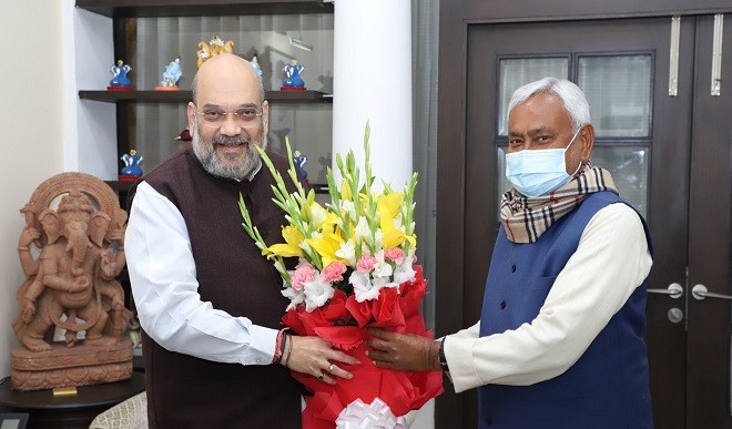 Nitish Kumar meets Amit Shah