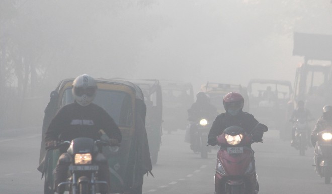 Foggy morning in Delhi