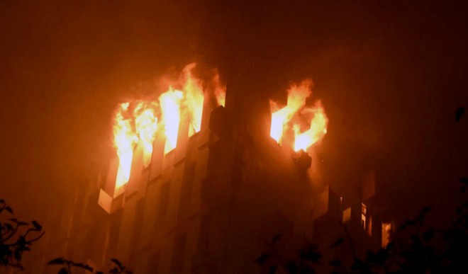 Kolkata fire accident badly burnt people