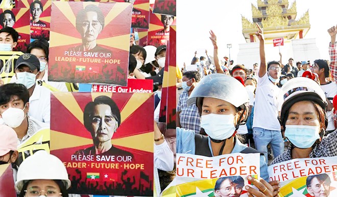 Myanmar protest 