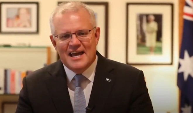 aussie PM Morrison greet people on occasion of Holi