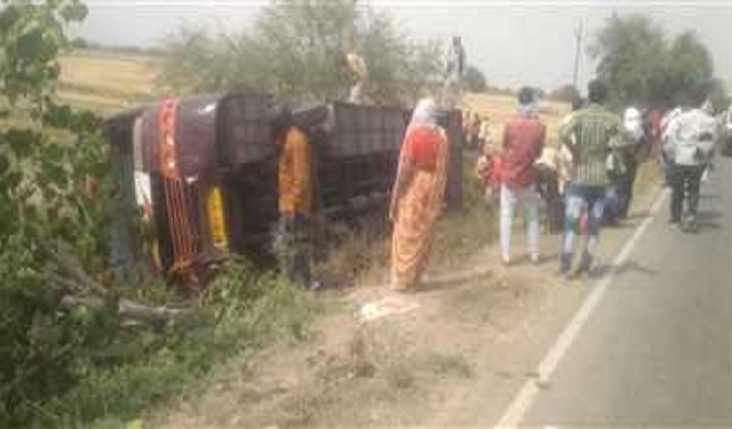 Passenger bus filled