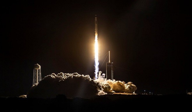 SpaceX ने एक साल के भीतर तीसरी बार भेजा मानवयुक्त अंतरिक्ष यान