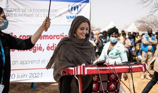 Angelina Jolie visits Burkina Faso as UN Special Envoy