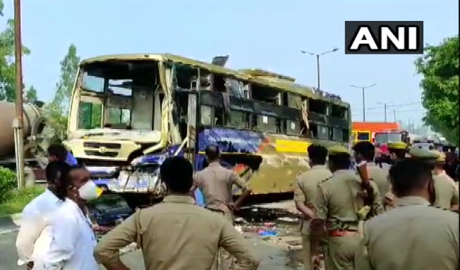 Moradabad: road accident on Delhi-Lucknow highway