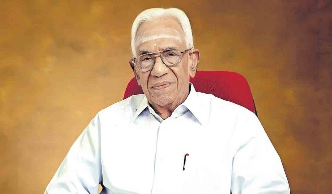 pk warrier passed away at 100 