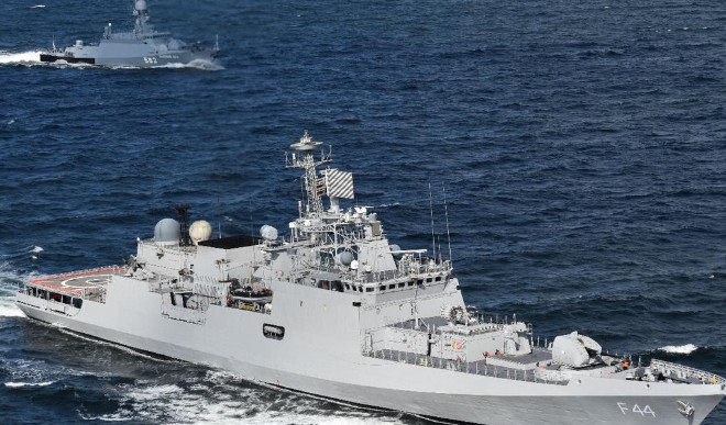 navies of india, russia conducted war exercises in baltic sea