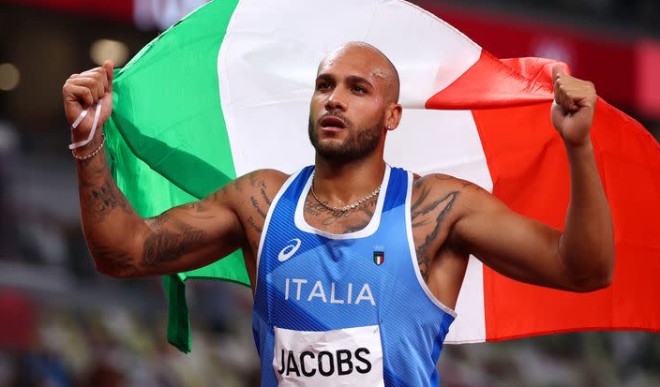 Italys Jacobs wins mens 100 metres gold at Tokyo Olympics