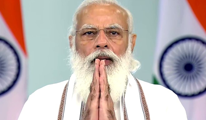 PM Modi interact with PM Modi interact with