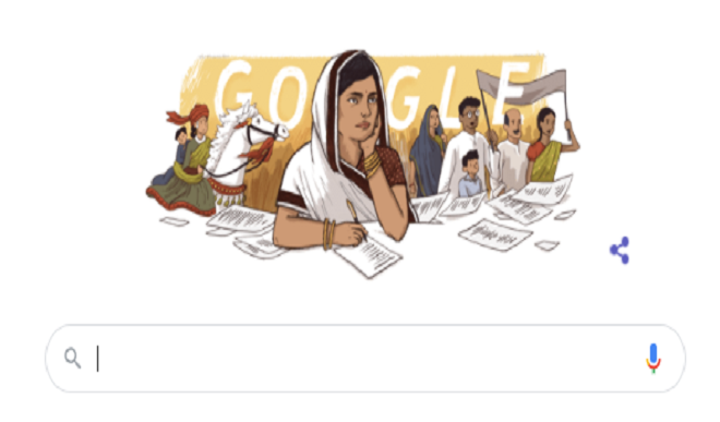 Google Doodle Honours Indias First Woman Satyagrahi Google Doodle Honours Indias First Woman Satyagrahi