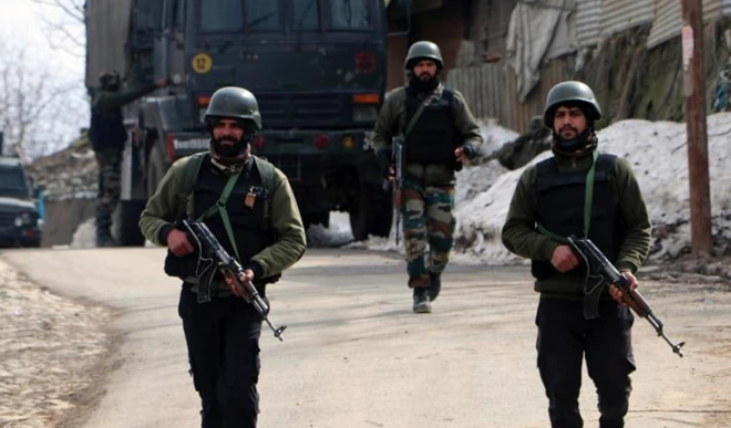 Encounter between terrorists and security forces in Kashmir
