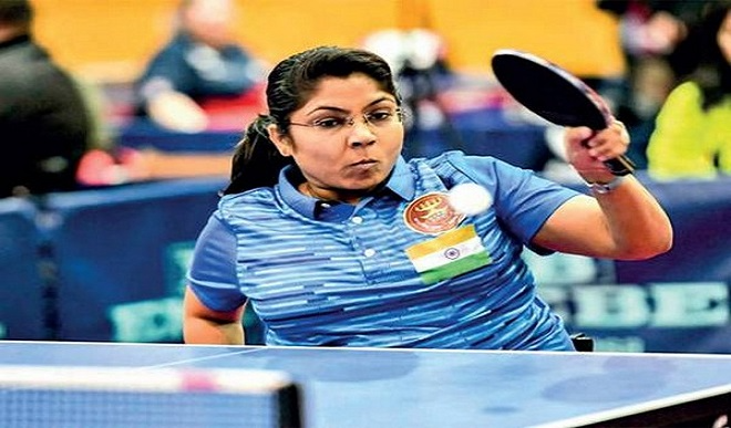 Table tennis player Bhavina Patel won the second match