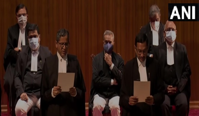 Nine new judges administered oath of office by CJI