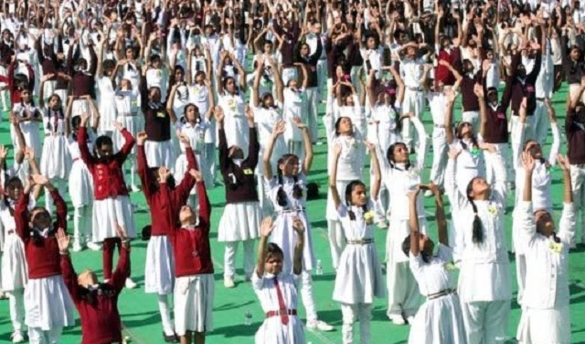 Surya namaskar in schools