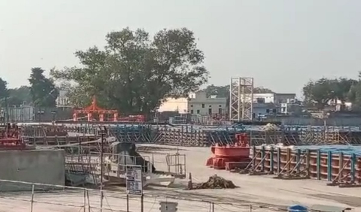 No damage to temple construction in Ayodhya due to earthquake No damage to temple construction in Ayodhya due to earthquake