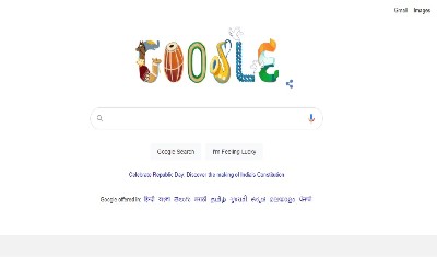 भारत के 73वें गणतंत्र दिवस पर गूगल ने अपने डूडल में राजपथ परेड को किया प्रदर्शित