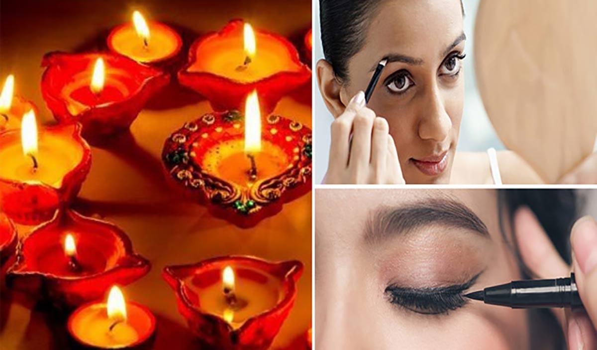 diwali festival makeup