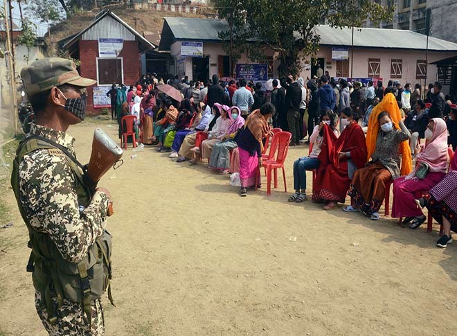 मणिपुर में पहले चरण का मतदान