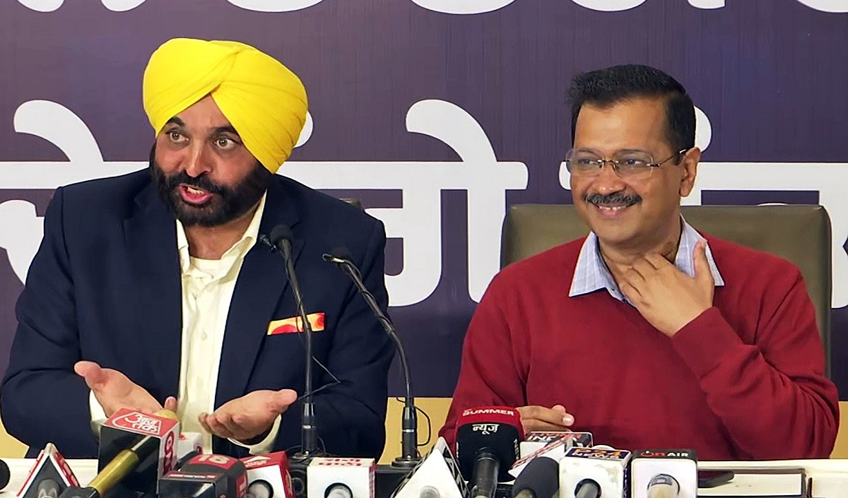 bhagwant and kejriwal