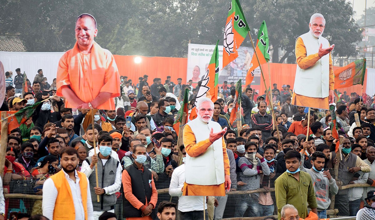 उप्र चुनाव में भाजपा ने  सुरक्षा , मुफ्त अनाज को मुद्दा बनाया, बेरोजगारी पर उठे सवाल