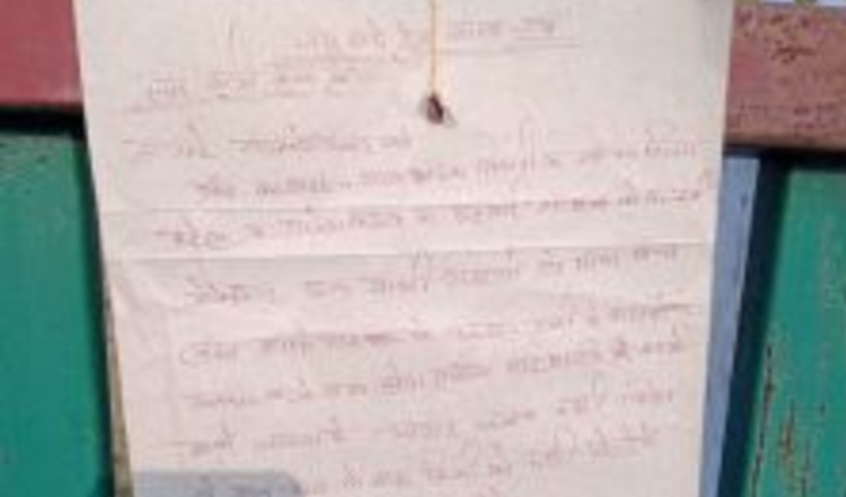 Letter written for sarpanch Letter written for sarpanch