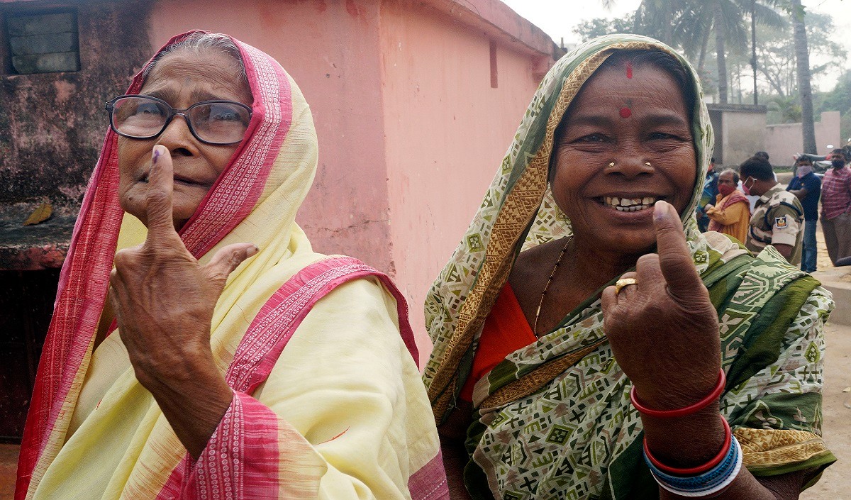 मणिपुर विधानसभा चुनाव के पहले चरण में दोपहर 1 बजे तक 48.88 % मतदान हुआ