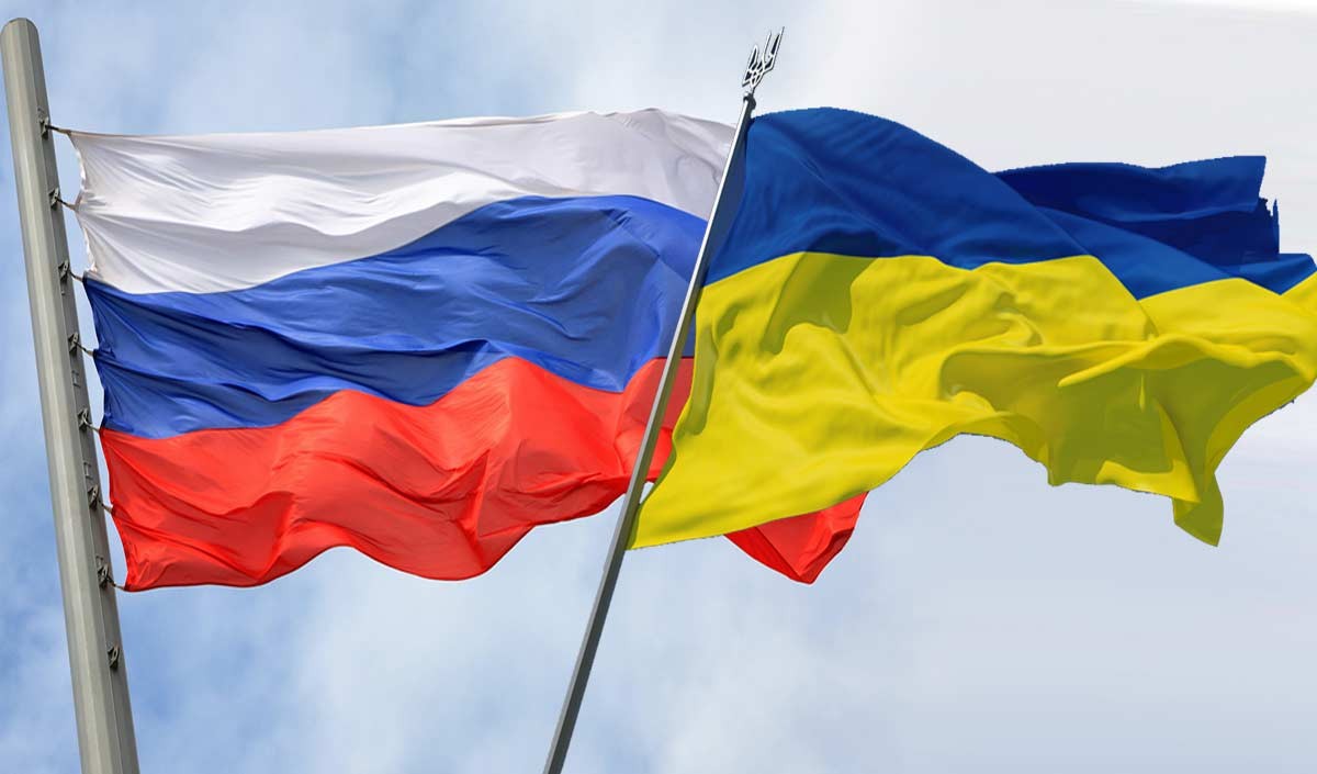 russia ukraine flag