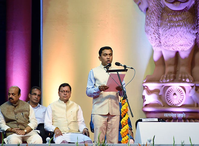 प्रमोद सावंत दूसरी बार बने गोवा के मुख्यमंत्री
