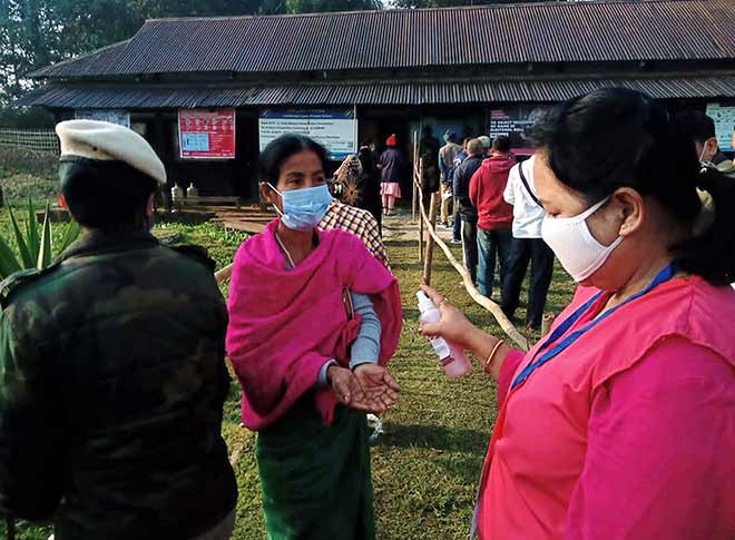 मणिपुर में दूसरे चरण का मतदान