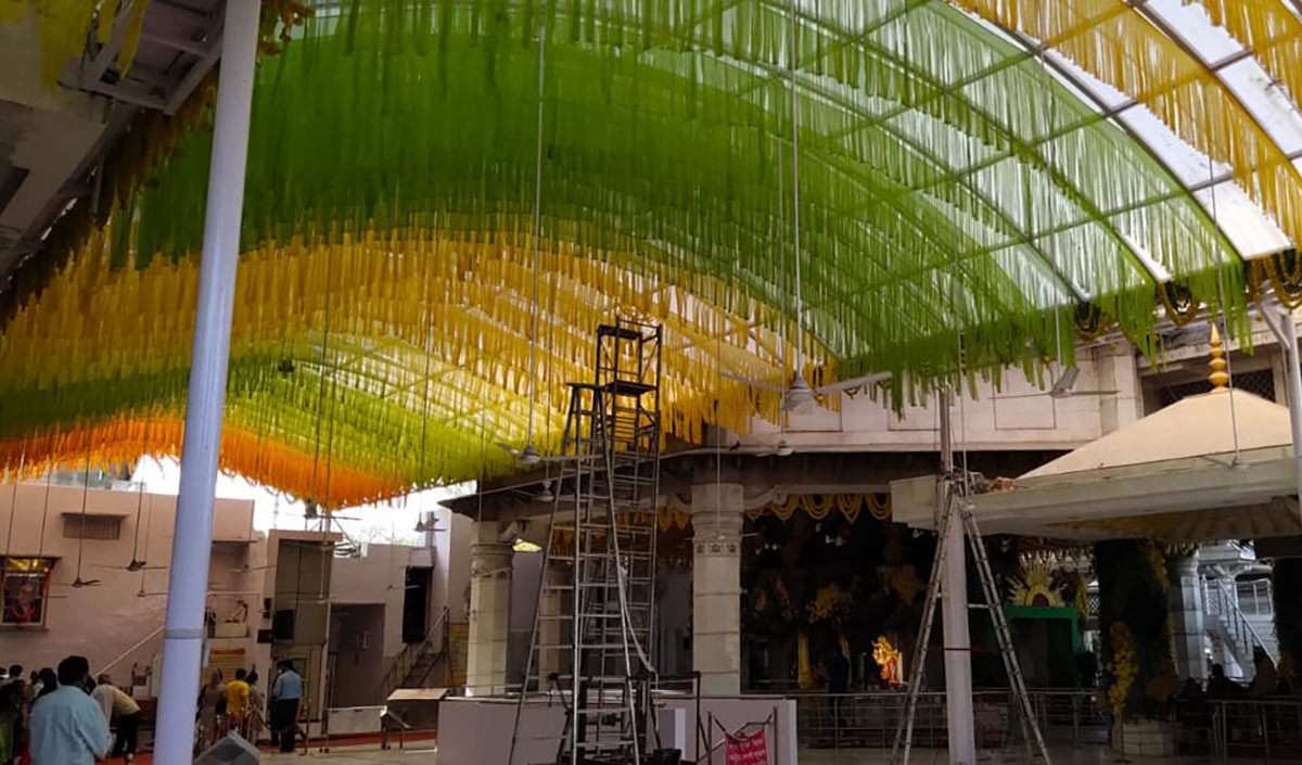 दिल्ली के झण्डेवाला देवी मंदिर में चैत्र नवरात्र महोत्सव की तैयारी जोरों शोरों से