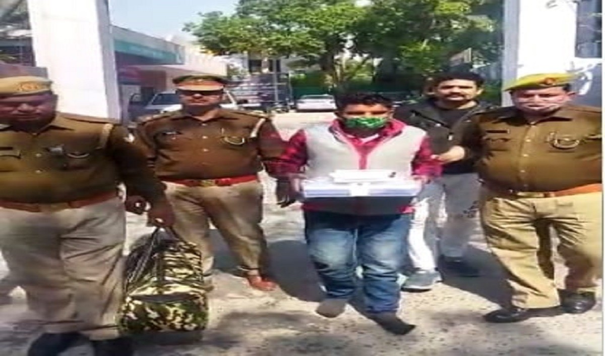 Noida police arrested a man