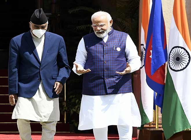 नेपाल के प्रधानमंत्री का भारत दौरा