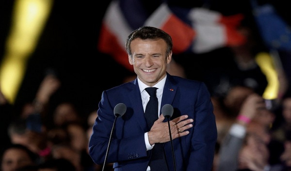 एमैनुएल मैक्रों ने चुनाव में जीत के बाद फ्रांस की जनता का आभार व्यक्त किया
