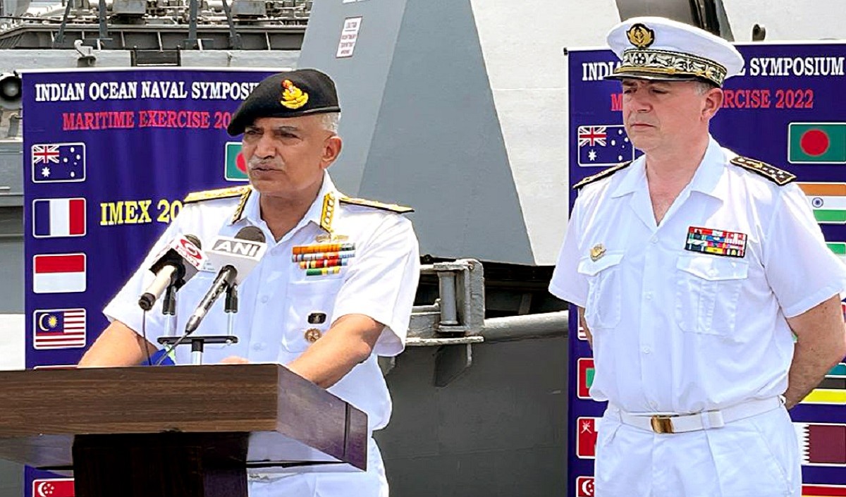 किसी भी एक देश के लिए अकेले समुद्री सुरक्षा सुनिश्चित करना संभव नहीं: नौसेना प्रमुख
