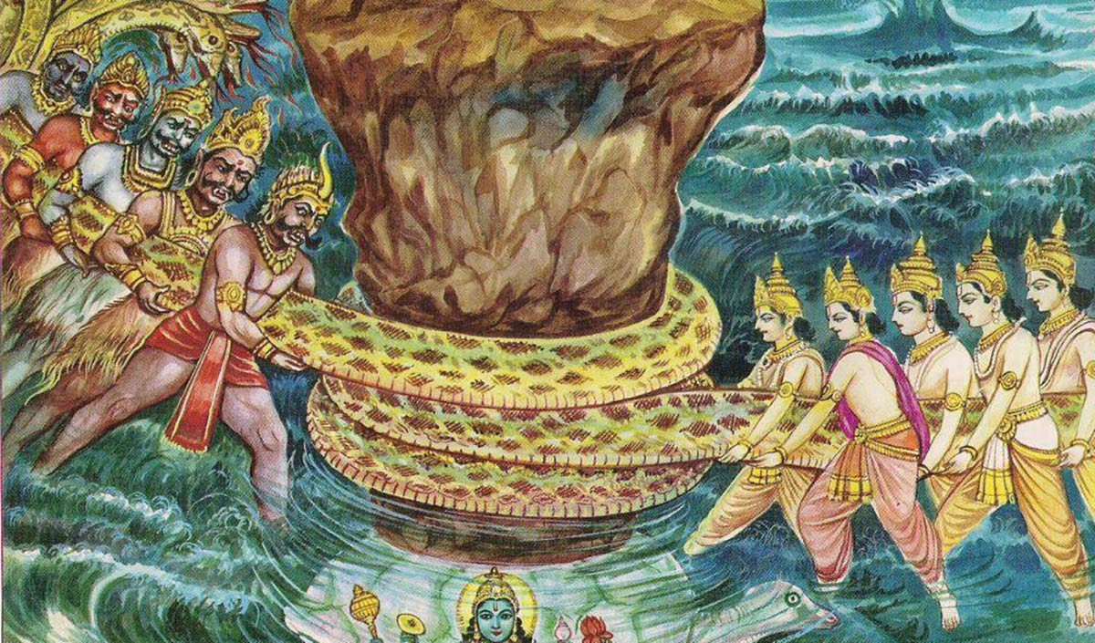 Gyan Ganga: समुद्र मंथन के दौरान देवता और असुर साथ क्यों आ गये थे?