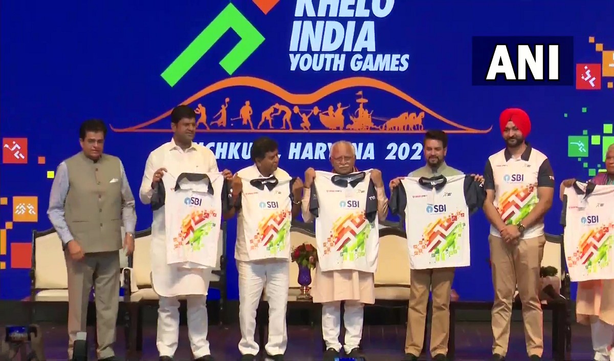 खेलो इंडिया यूथ गेम्स 2021: CM मनोहर लाल और केंद्रीय मंत्री अनुराग ठाकुर ने लांच किया लोगो और गीत