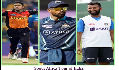 उमरान मलिक दक्षिण अफ्रीका के खिलाफ टी20 के लिये भारतीय टीम में, पुजारा और हार्दिक की वापसी