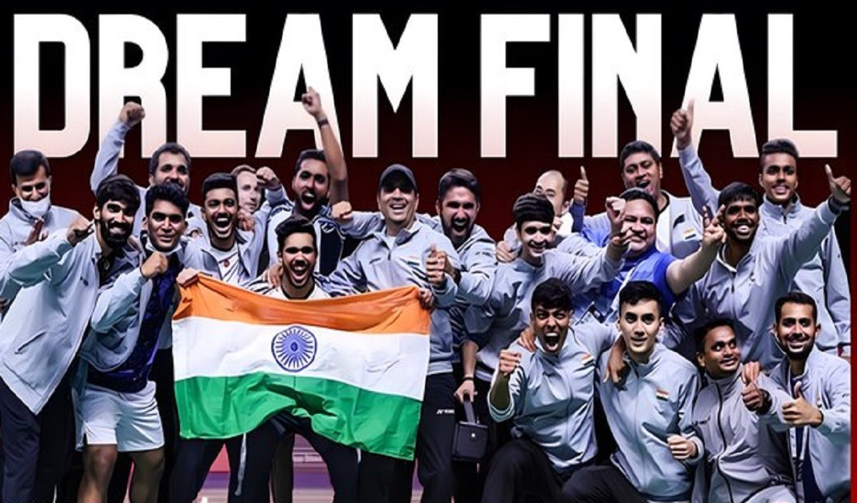 थॉमस कप में भारत ने रचा इतिहास, डेनमार्क को हराकर पहली बार फाइनल में पहुंची भारतीय टीम