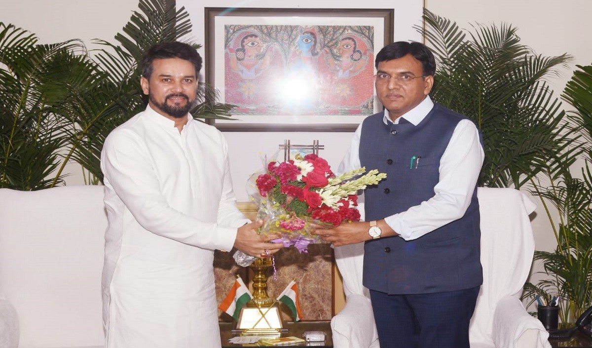 Anurag Thakur met Mansukh Mandaviya