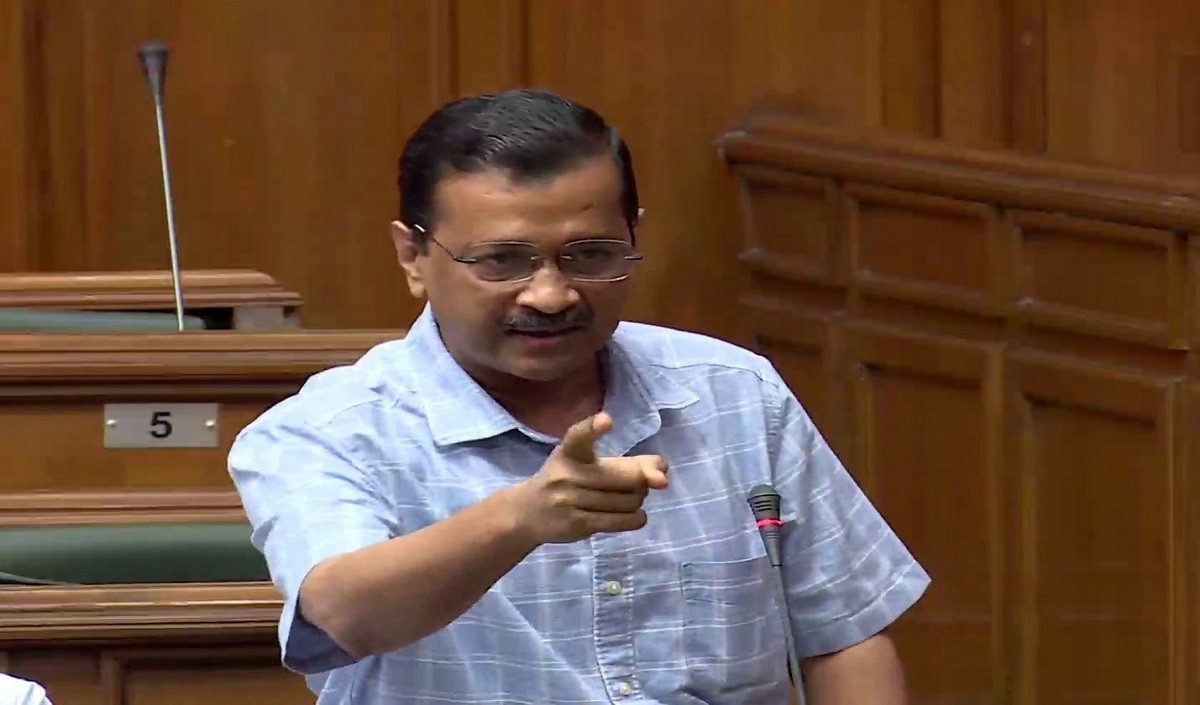 kejriwal in assembly