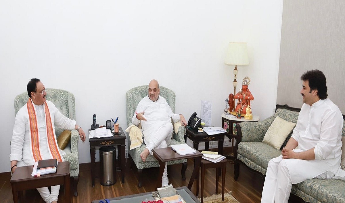 Kuldeep Bishnoi meets Amit Shah and JP Nadda