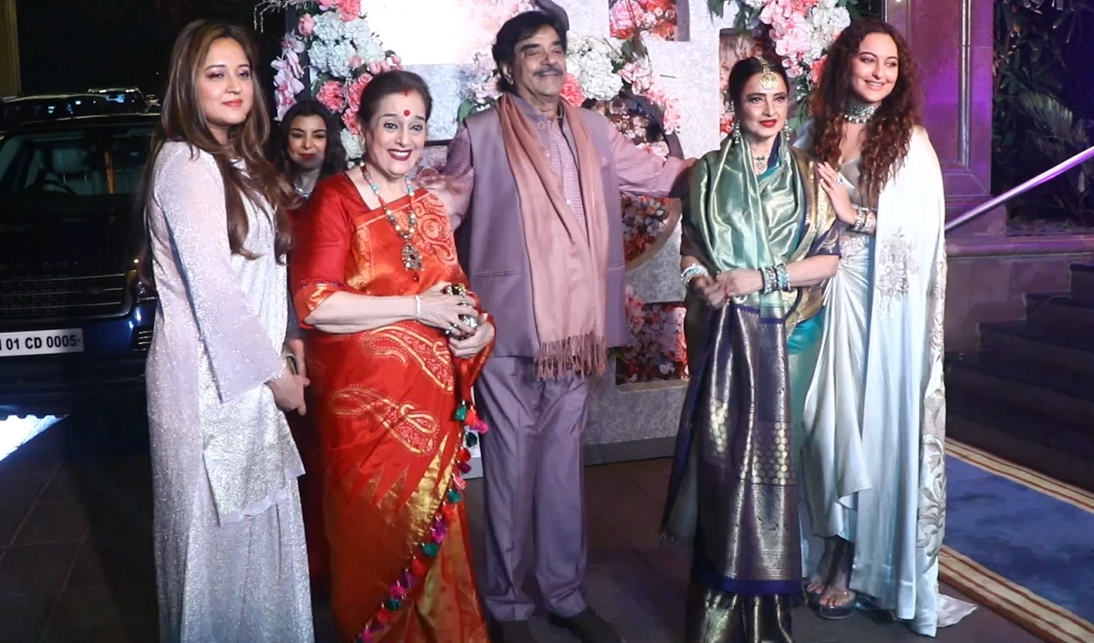 Rekha With Shatrughan Sinha