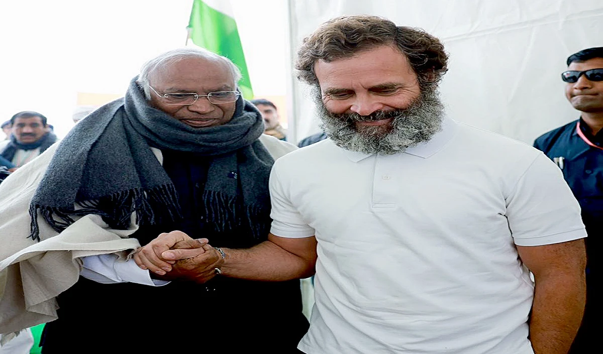 Kharge and Rahul Gandhi