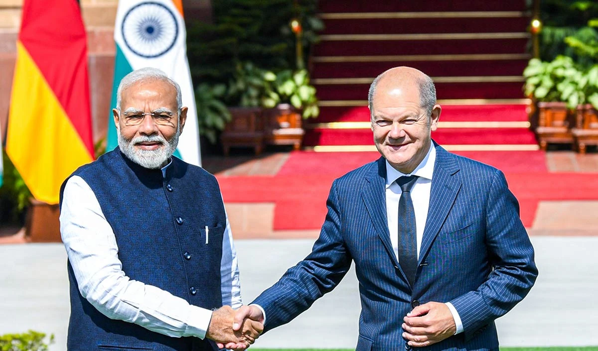 Narendra Modi Olaf Scholz