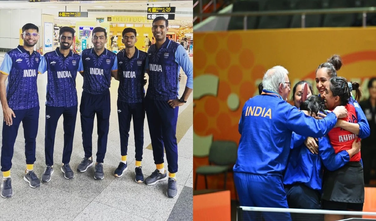 India Men and womens Table Tennis Team