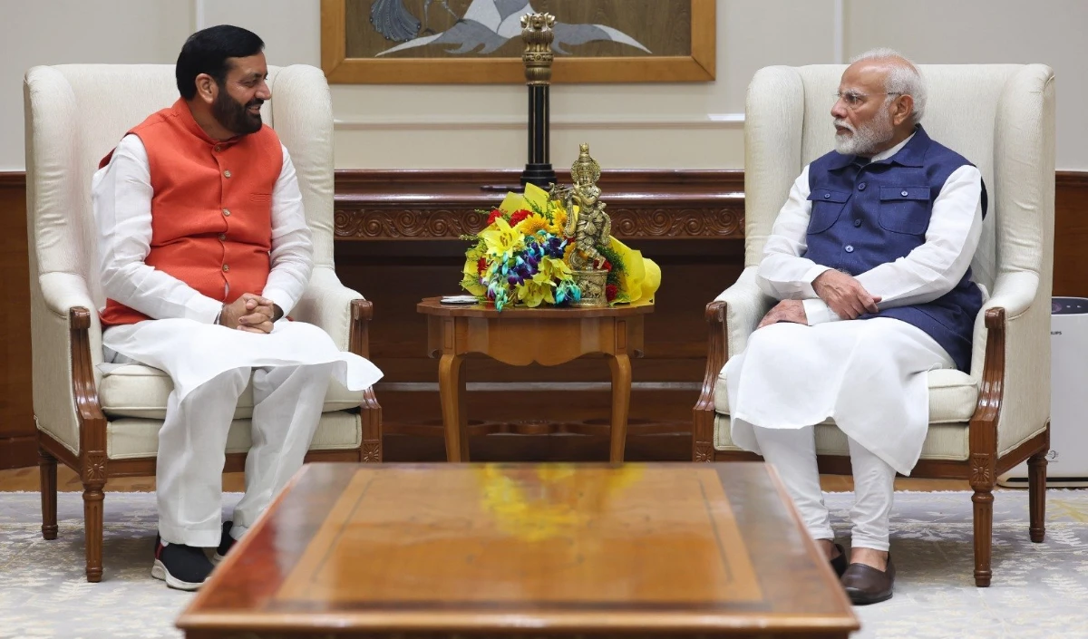 Nayab Singh Saini met PM Modi 