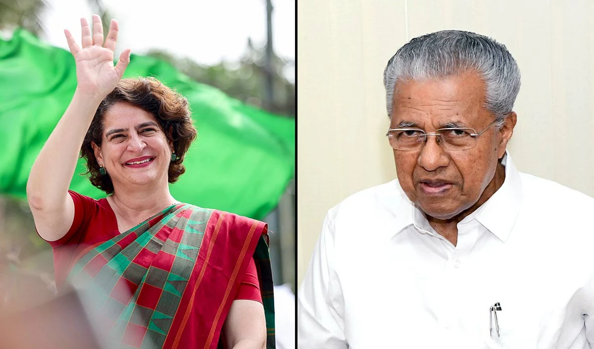 priyanka gandhi pinarayi vijayan