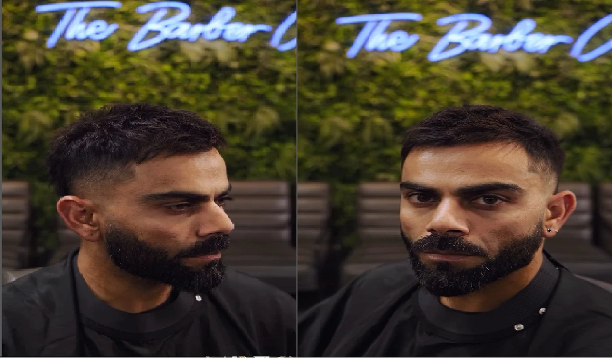 Virat Kohli new hairstyle 