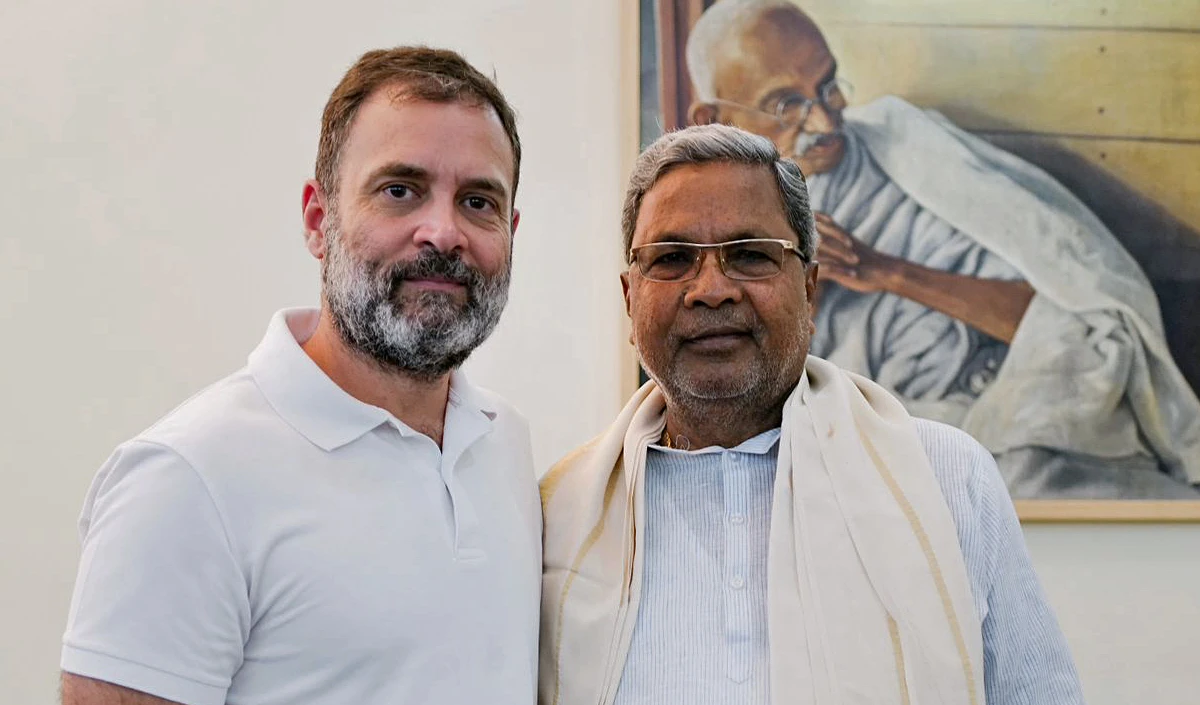 Rahul Gandhi and Siddaramaiah