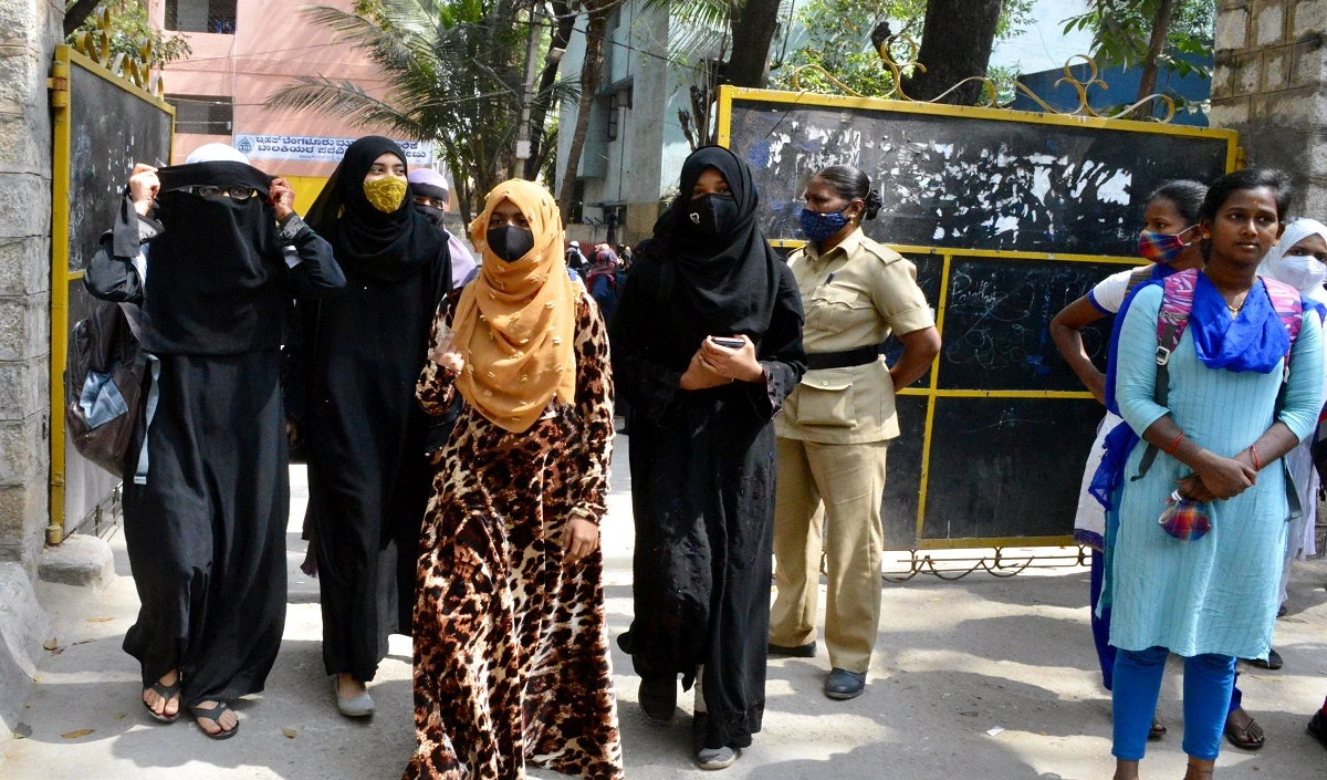 Students wearing Hijab